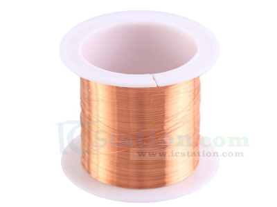 Enameled Copper Wire, 0.1mm×50m Magnet Winding Wire Transformer Insulated Copper Coil, Withstand Voltage 3000-5000V